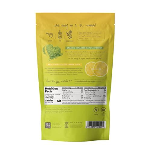 SENCHA NATURALS SEN CHA Naturals Instant Matcha Lemonade Tea Mix | Authentic Japanese Green Tea Powder & Real Crystallized Lemon Juice, 7 oz (Pack of 1)