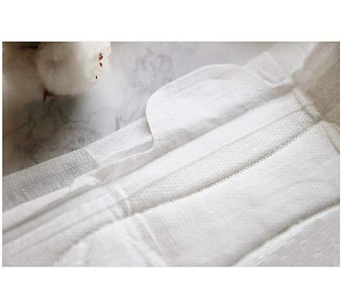 WOW Cotton WOW Cotton Menstrual Large Pads Ultra Thin Natural Sanitary Napkins with Wings Feminine Cotton Long Pads 11"(28cm), Pack of 4 (40 Total)