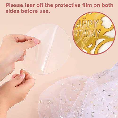 YWSYWS654 Personalized Wedding Cake Topper Mr&Mrs Cupcake Topper Gold Glitter Acrylic Pastries Decorations Cake Toppers for Anniversary Engagement Bridal Shower Cake Decoration