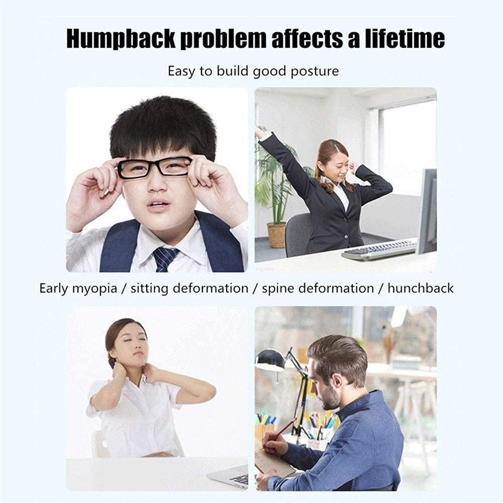 SJHY SJHY Posture Corrector Men Women Brace Shoulder Back Support Belt Medical Clavicle Therapy Lumbar Posture Correction Back Posture (Color : Black)