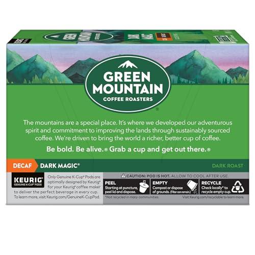 Green Mountain Coffee Roasters Green Mountain Coffee Dark Magic Decaf, Keurig Single Serve K-Cup Pods, Dark Roast Coffee, 60 Count, (6 Packs of 10)