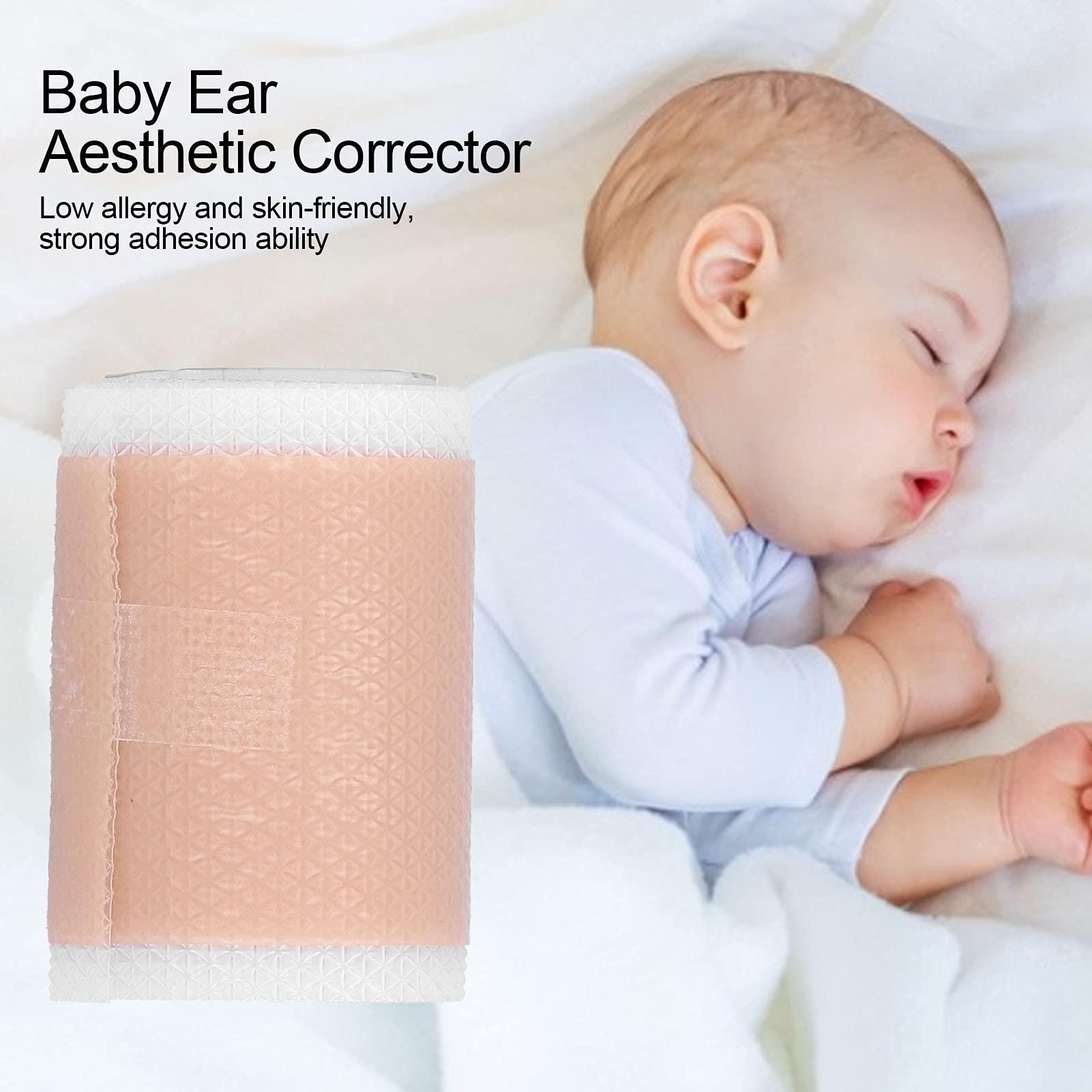 Semme Baby Ear Corrector Tape,Baby Band for Ears,Aesthetic Corrector for Protruding Ear, Silicone Newborn Baby Ear Aesthetic Correctors, Baby Protruding Ear, Skin Friendly Ear Corrector