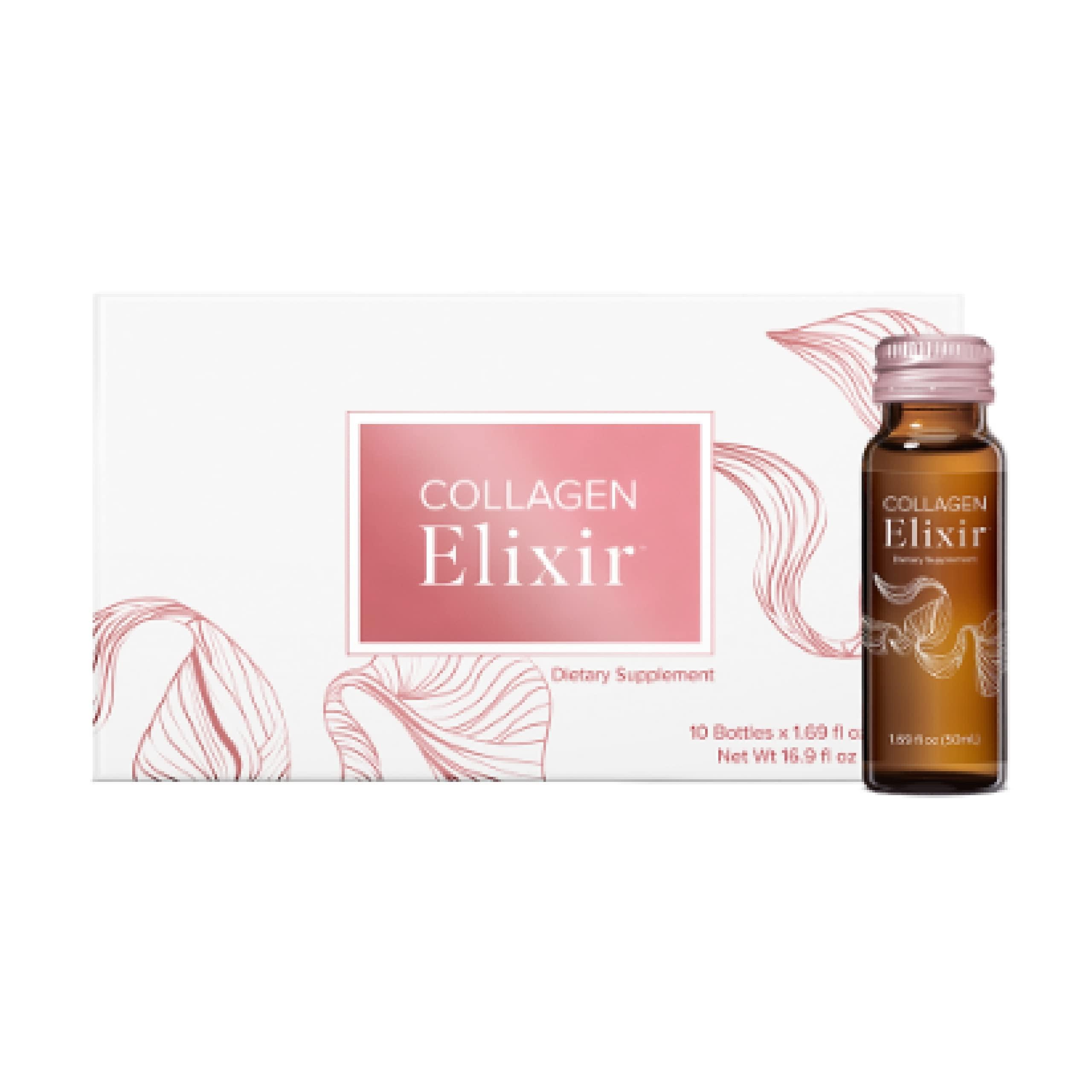 Isagenix Isagenix Collagen Elixir - Drink with Marine Collagen Peptides - Support a Youthful Appearance with Vitamin C, Zinc & Biotin - 50 mL