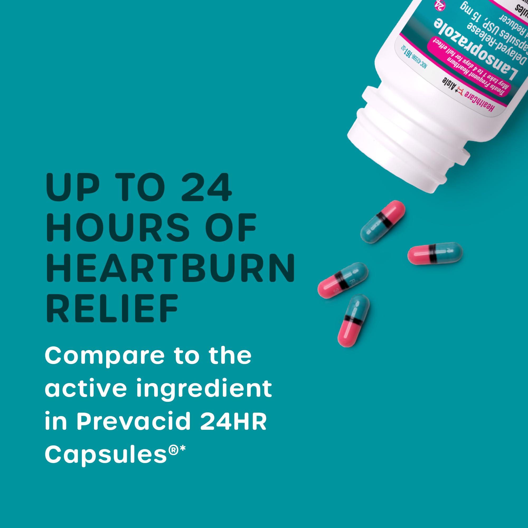 Prevacid Prevacid 24HR Acid Reducer 42ct & Lansoprazole Heartburn Relief Capsules 42ct Bundle