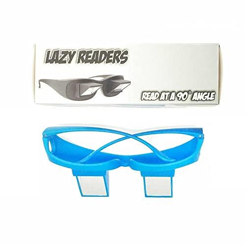 FveBzem FveBzem Prism Glasses Lazy Glasses Bed Prism Spectacles Horizontal Eyeglasses Lazy Readers for Reading/Watching TV Lying Down in Bed/Sofa, 90 Degree, Myopia Presbyopic usable, Unisex, Pain Relief