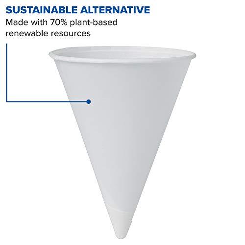 SOLO Solo 42RCP-2050 4.25 oz White Paper Cone Cups (Case of 5000)
