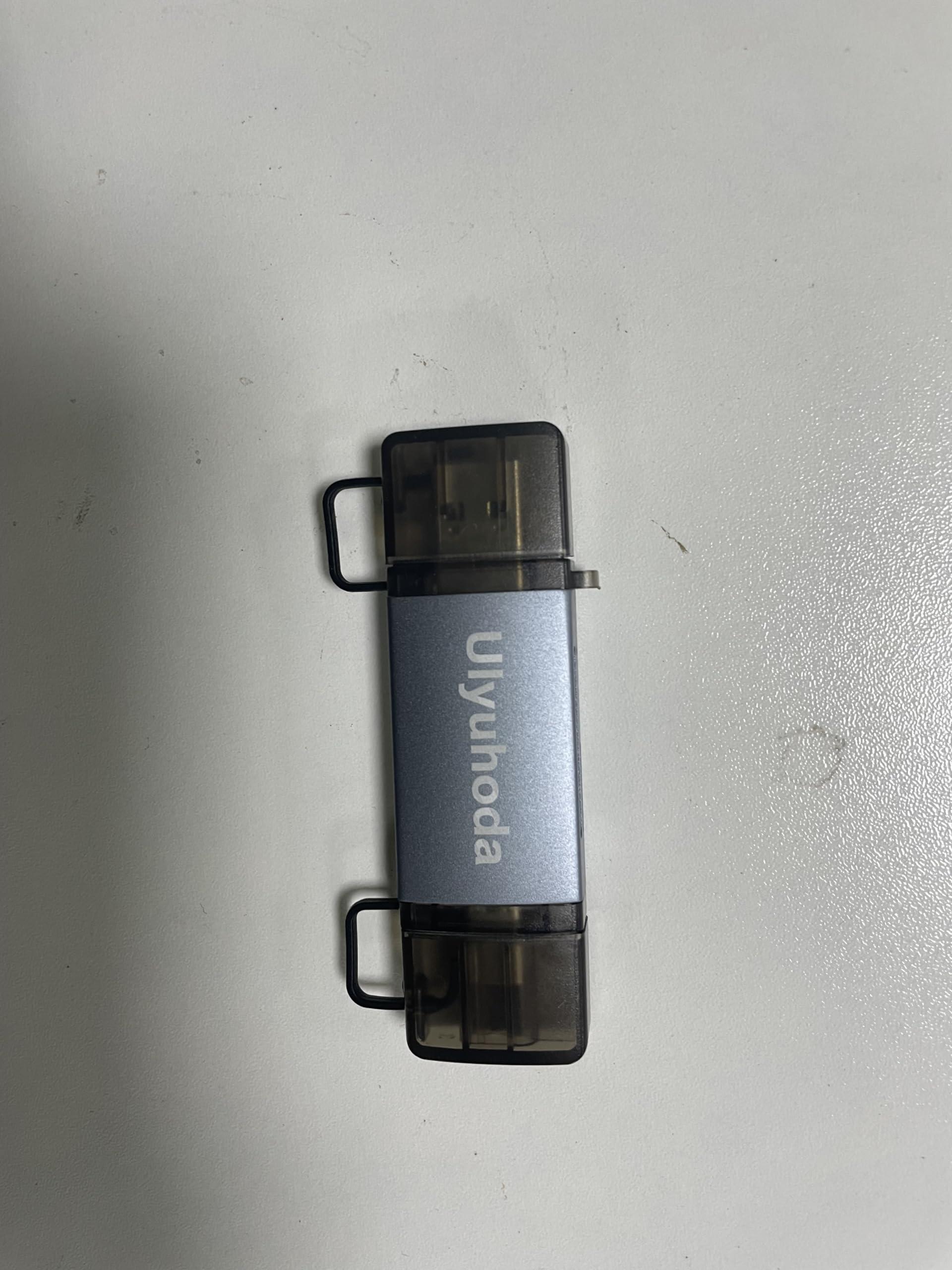 Ulyuhoda USB 3.0 SD Card Reader, 2 Slots Memory Card Reader with a Build-in Micro SD Card Cap for SDXC/SDHC/UHS-I SD Cards, TF/Micro SD Cards Reader