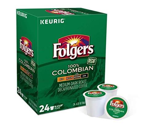 Folgers Folgers 100 percent Colombian Decaf K-Cups for Keurig brewers, 24 Count