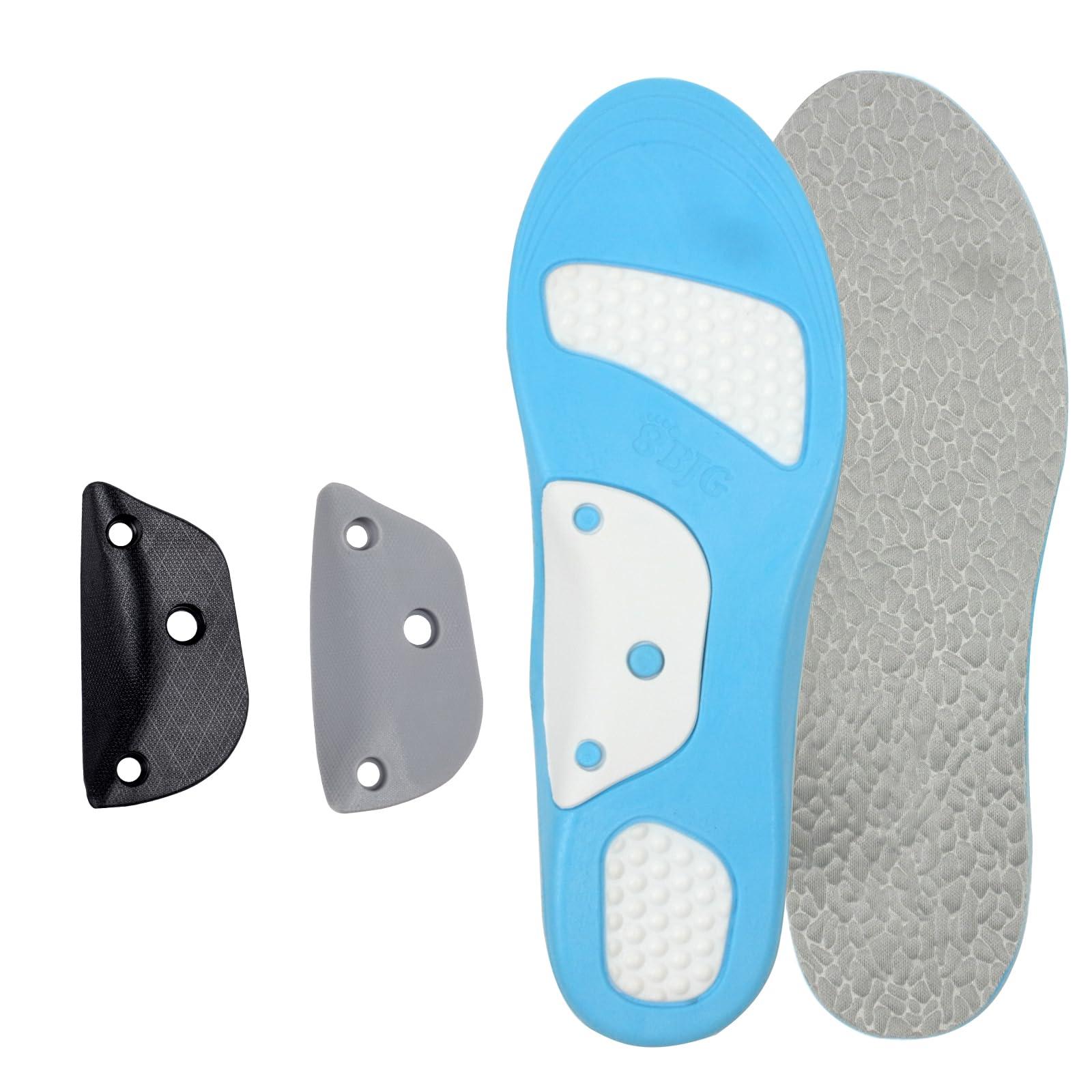 CN Orthopedic Inserts Heavy Duty Support - Over 220 LBS Plantar Fasciitis Flat Foot Insole, Arch Support of Varying Strength, Effective Pressure Buffer, Insole for Men\'s and Women\'s Work Boots(Grey M)