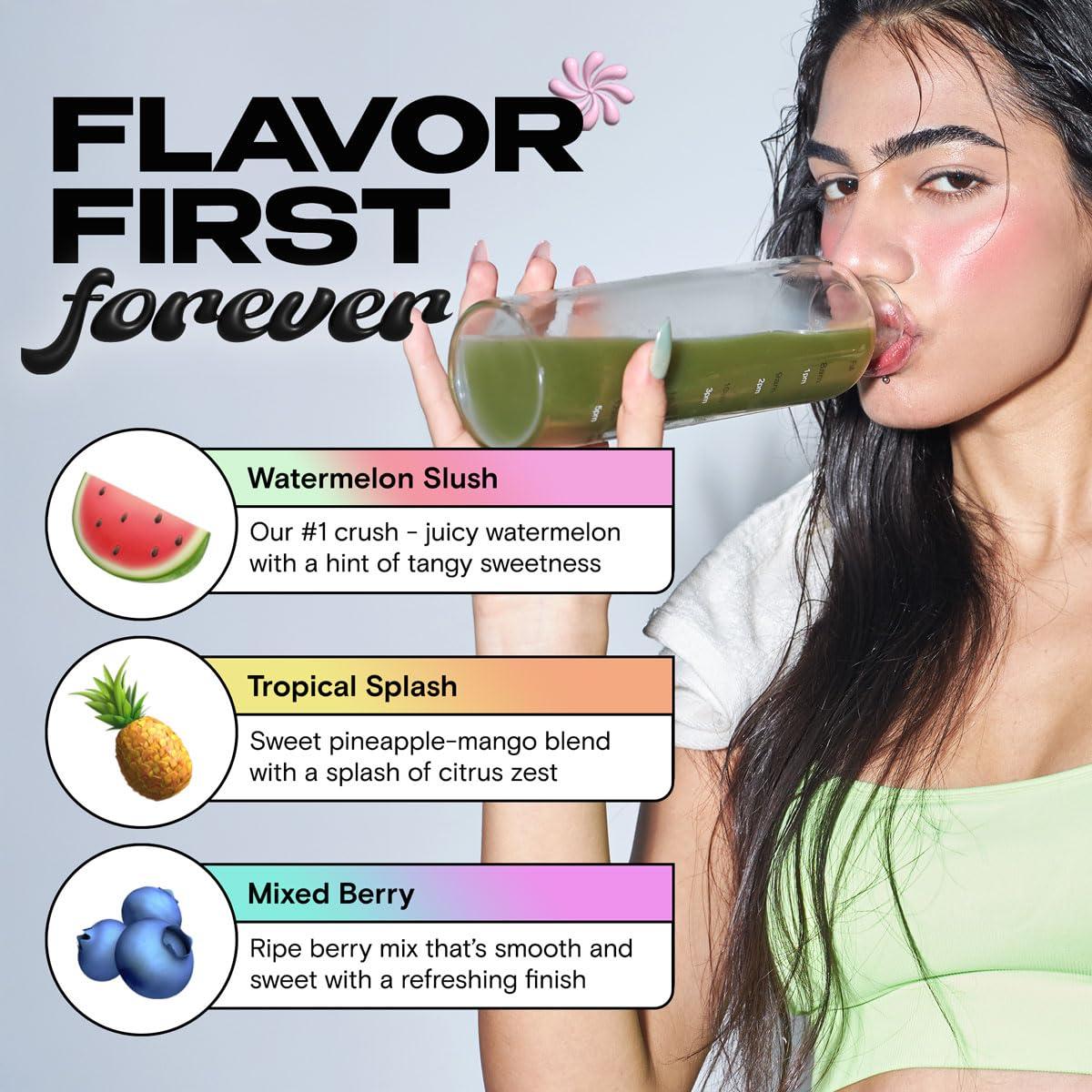 Kiala Nutrition Kiala Nutrition Super Greens, Organic Greens Powder with Spirulina & Chlorella for Digestion, Gut Health, Immunity & Energy, Gluten Free, Vegan, Daily Support for Women, Watermelon Slush, 30 Servings