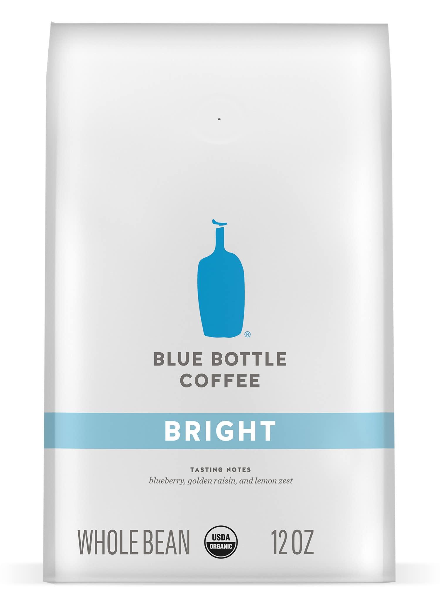 Blue Bottle Coffee Blue Bottle Whole Bean Organic Coffee, Bright, Light Roast, 12 Ounce Bag (Pack of 1)