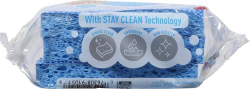 Scotch-Brite Scotch-Brite Scrub Dots Non-Scratch Scrub Sponge, Rinses Clean, for Washing Dishes and Cleaning Kitchen, 3 Scrub Sponges (Pack of 2)