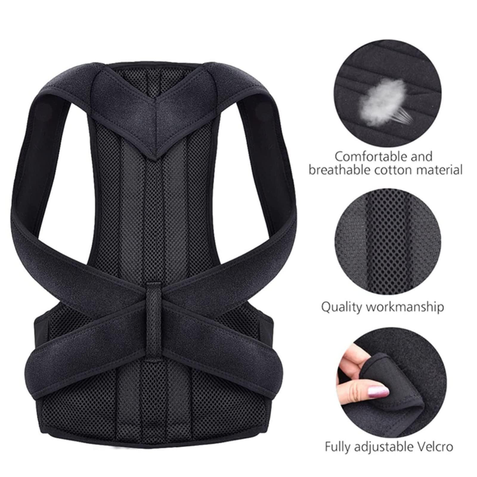 Generic Back and Shoulders Posture Corrector - for Women and Men - Help to Straighten and Keep Back Straight - Adjustable and Washable Back Brace