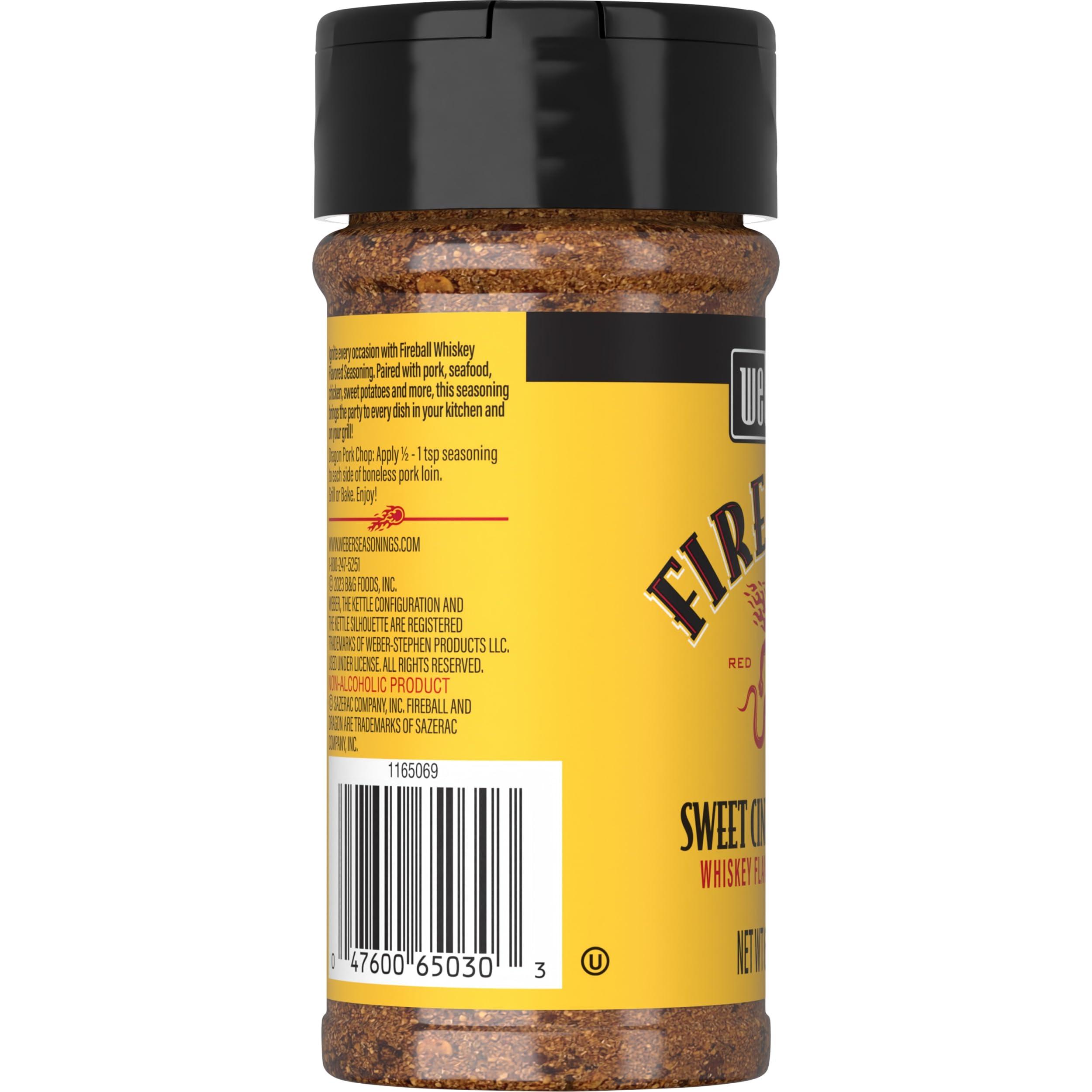 Weber Seasonings Weber Fireball Whiskey Flavored Seasoning, 6.5 Ounce