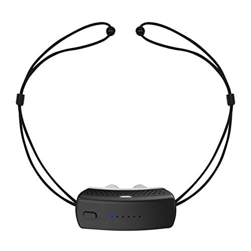 Walkervo Anti Snoring Devices with Fixing Strap Electric Snore Stopper Wearable Anti-snoring Chin Massager 6-Speed Wind Adjustment Stop Snoring Improve Sleep