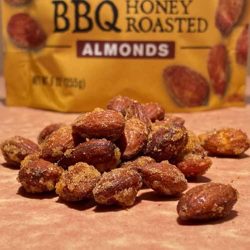 Rufus Teague Rufus Teague - BBQ Honey Roasted Almonds - 9 oz Resealable Bags - 2 Pack