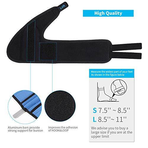 AYNEFY AYNEFY Half Toe Sleeves, 3 Pair Comfortable Gel Bunion Toe Pads and 1 Pair Protective Gear for Foot Beauty (L)