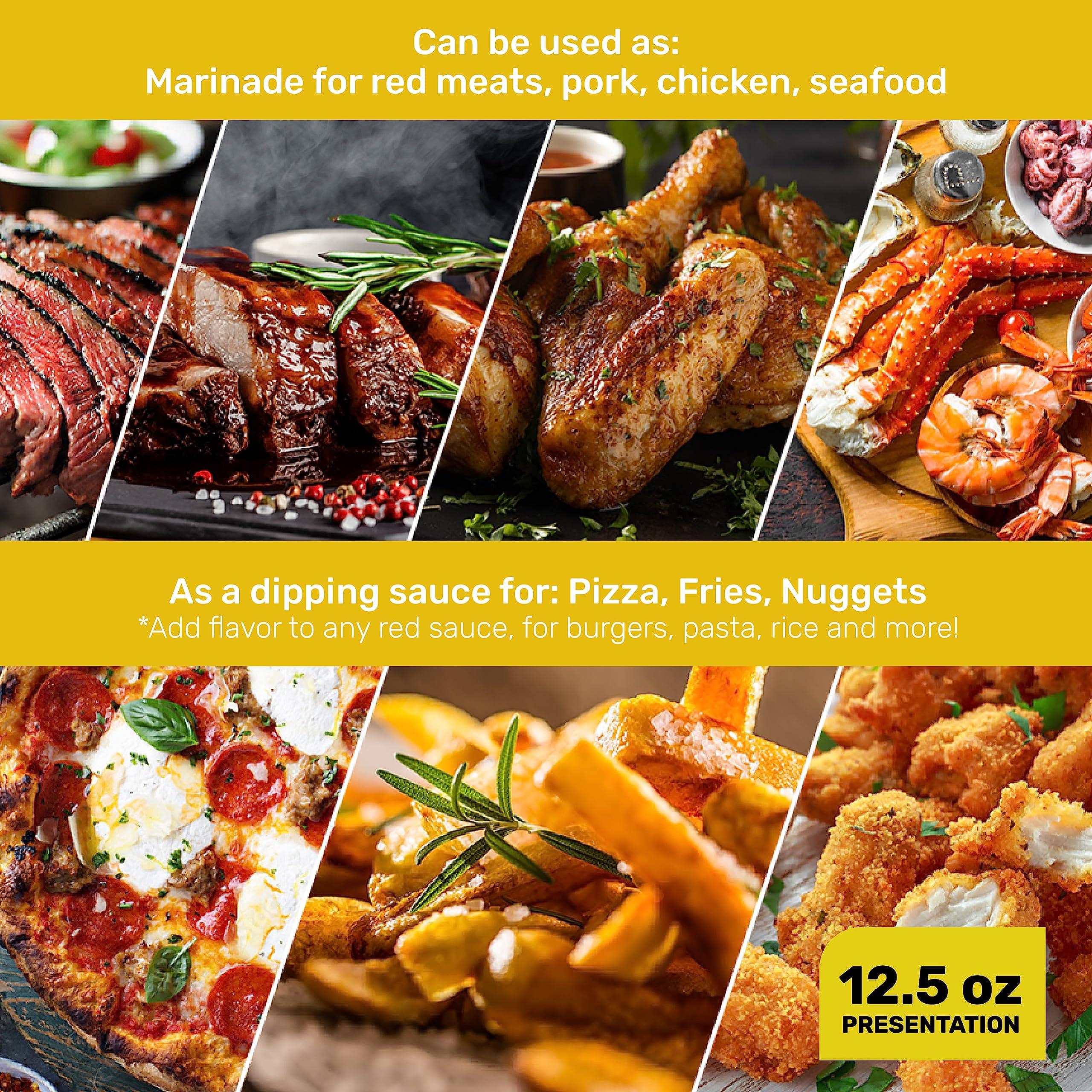 Gaucho Ranch Gaucho Ranch Chimichurri Sauce Original Flavor | Chimichurri Seasoning Mix of Parsley, Garlic and Rosemary with Hints of Oregano | Adobo Sauce Gluten Free, Keto, Vegan | Ideal for Meat - 12.5oz