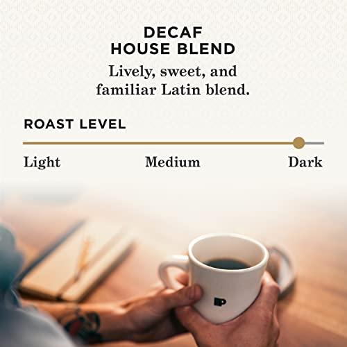 Peet's Coffee Peet's Coffee, Dark Roast Decaffeinated Coffee K-Cup Pods for Keurig Brewers - Decaf House Blend 10 Count (1 Box of 10 K-Cup Pods) Packaging May Vary