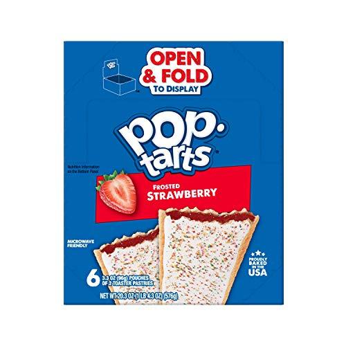 Kellogg's Pop-Tarts Pop-Tarts Toaster Pastries, Frosted Strawberry, 22oz (72 Count)