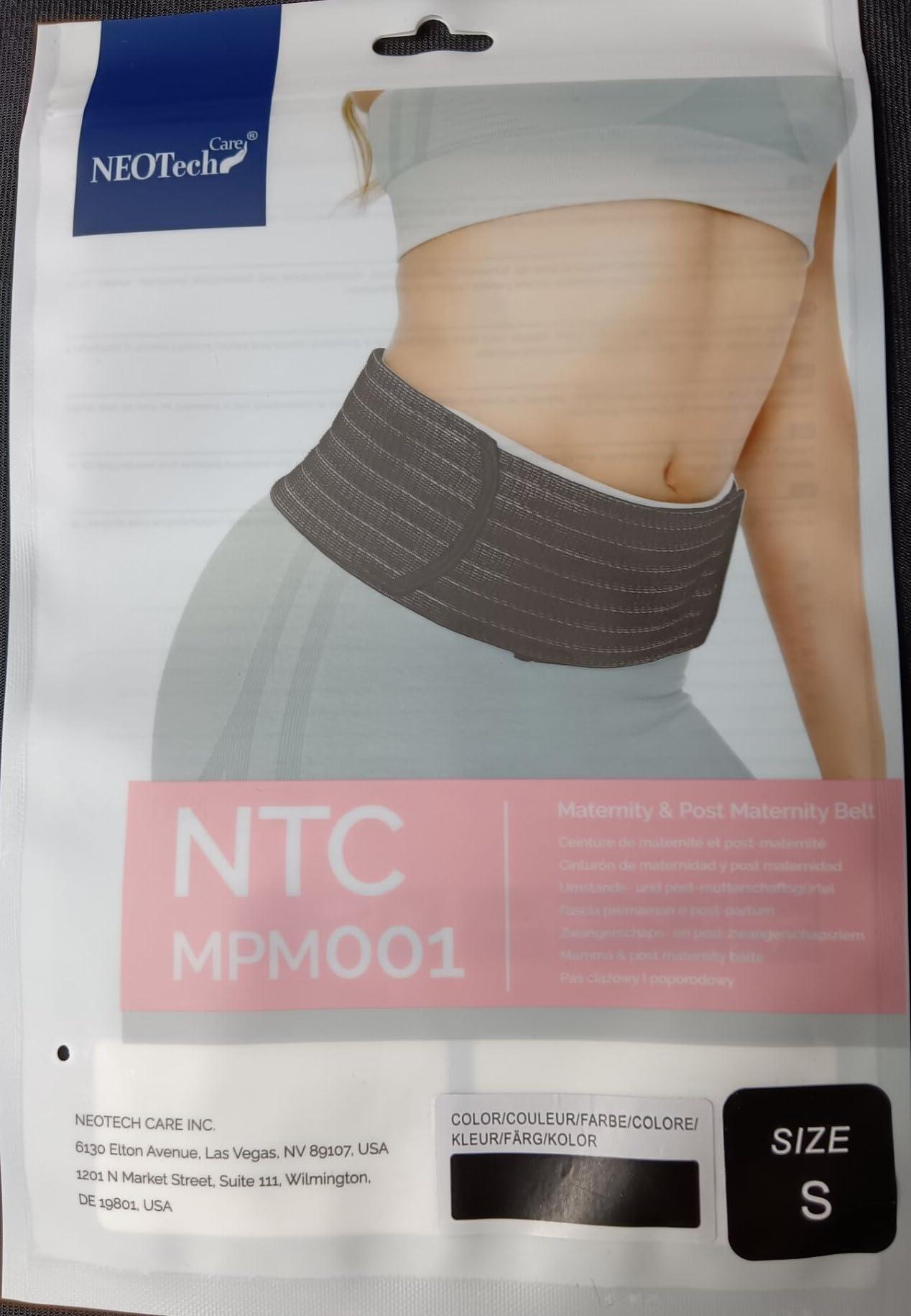 NeoTech Care NeoTech Care 3-in-1 Maternity Pregnancy Support, Postpartum Belly Wrap & Pelvis Belt/Brace/Band (Black, Small Size)