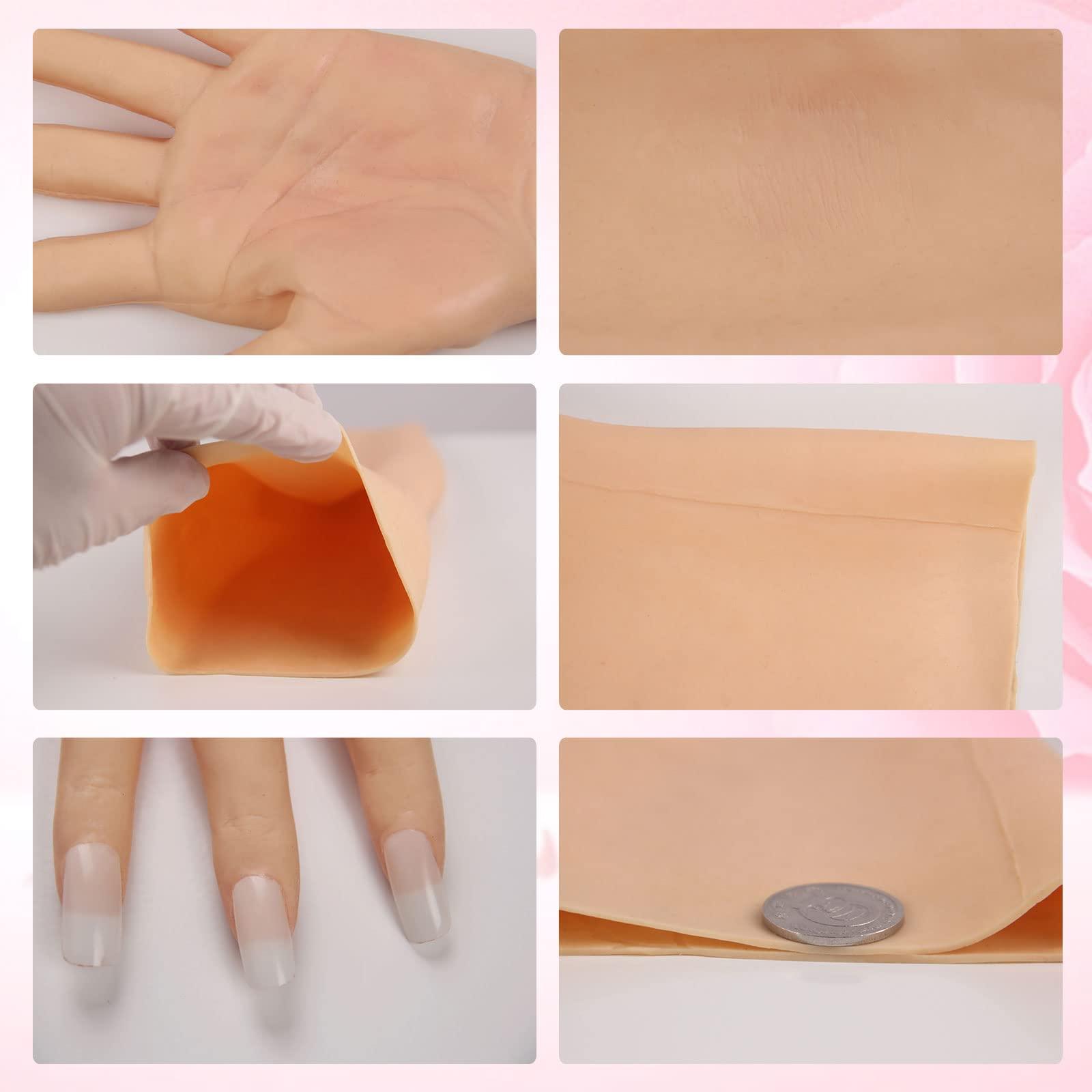 ZWSMS ZWSMS Silicone Crossdressing Gloves Realistic Female Skin Full Length Arm Hiding Scar Fake Hands Enhance Transgenders Cospl,Ivory,Without Fingernails