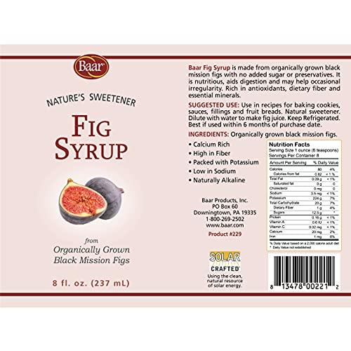 Baar Fig Syrup, 8 oz. (Organic)