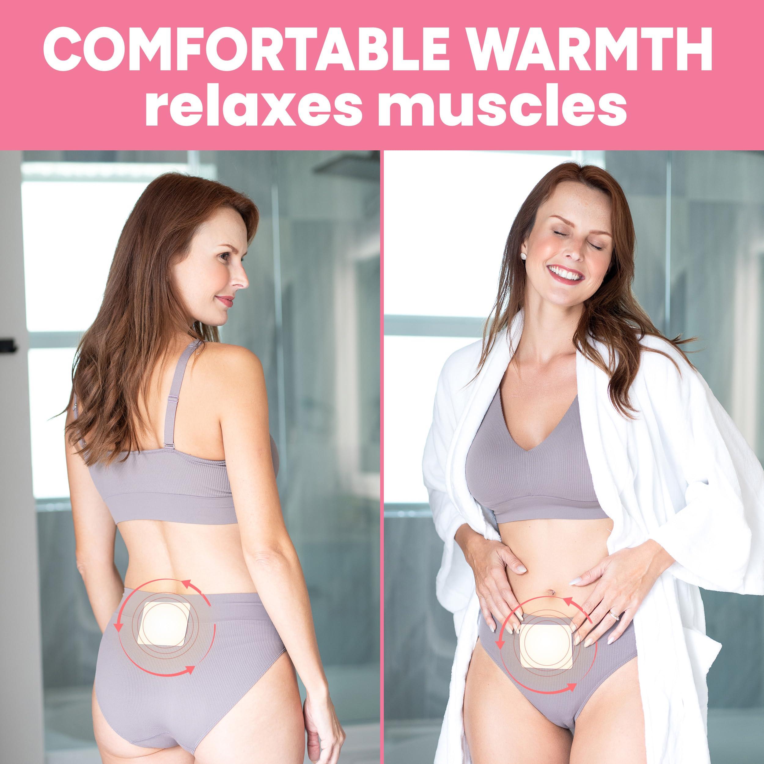 SunnyBay SunnyBay Heat Patches for Menstrual Cramp, Air-Activated Adhesive Heat Pads for Period, 130 F Warmth up to 8 Hours, Stick to Clothing Not Skin, 2.75 x3.5 inches, 10-Count