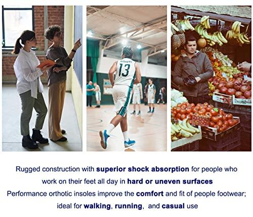 walkomfy Walkomfy Pain Relief Orthotics, Plantar Fasciitis Arch Support Insoles Shoe Inserts for Maximum Support/All-Day Shock Absorption/Designed for Men and Women 25cm