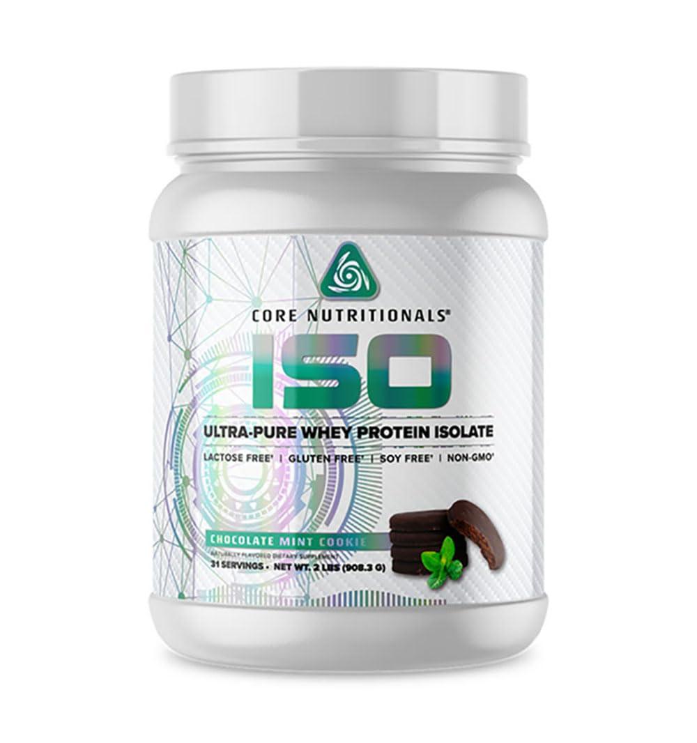 Core Nutritionals Core Nutritionals ISO, 100% Micro Filtered, Zero Artificial Fillers, 25g Whey Protein Isolate, 32 Servings (Mint Cookie)