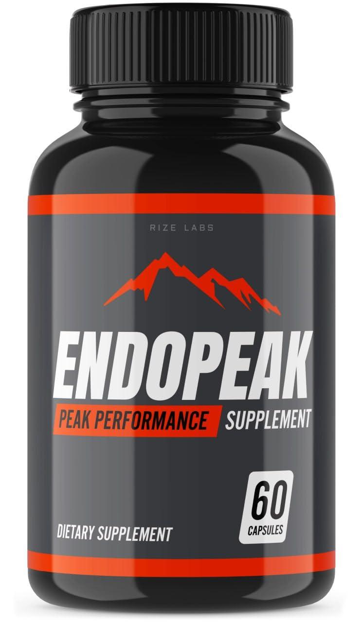 rize labs rize labs - Endopeak Peak Performance Capsules for Men, Maximum Strength, Ultra Pure Non-GMO Vegan Supplement, Advanced Formula (60 Capsules)