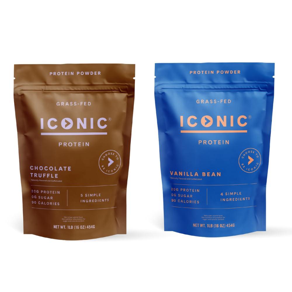 ICONIC ICONIC Protein Powder Bundle, Sugar Free Protein Powder and Low Carb Protein Shakes