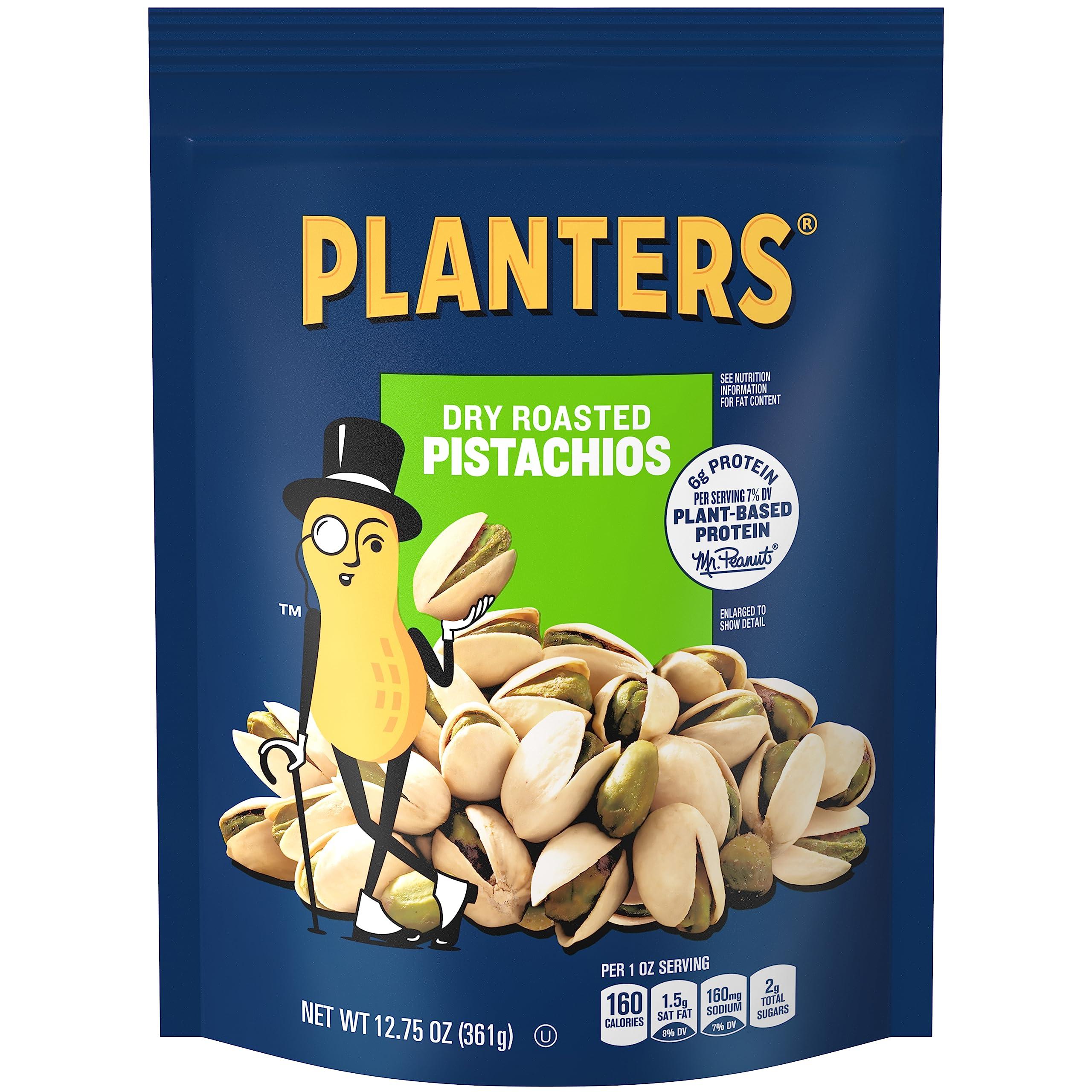 Planters PLANTERS Dry Roasted Pistachios, 12.75 oz Bag