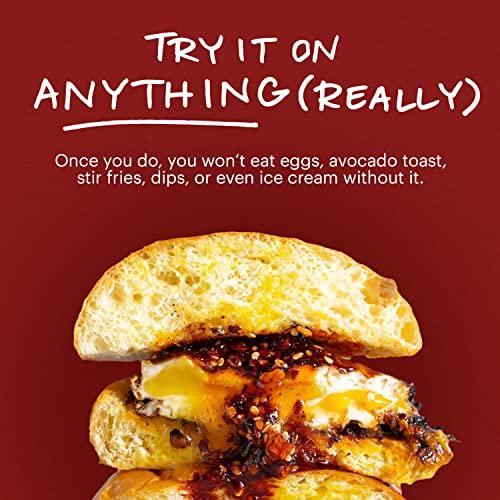 MOMOFUKU Momofuku Extra Spicy Chili Crunch by David Chang, (5.3 Ounces), Oil with Crunchy Garlic and Shallots, Crisp for Cooking as Sauce or Topping