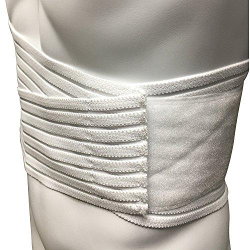 OTC OTC Lumbosacral Support, 7-inch Lower Back, Lightweight Compression, Elastic, White, Large