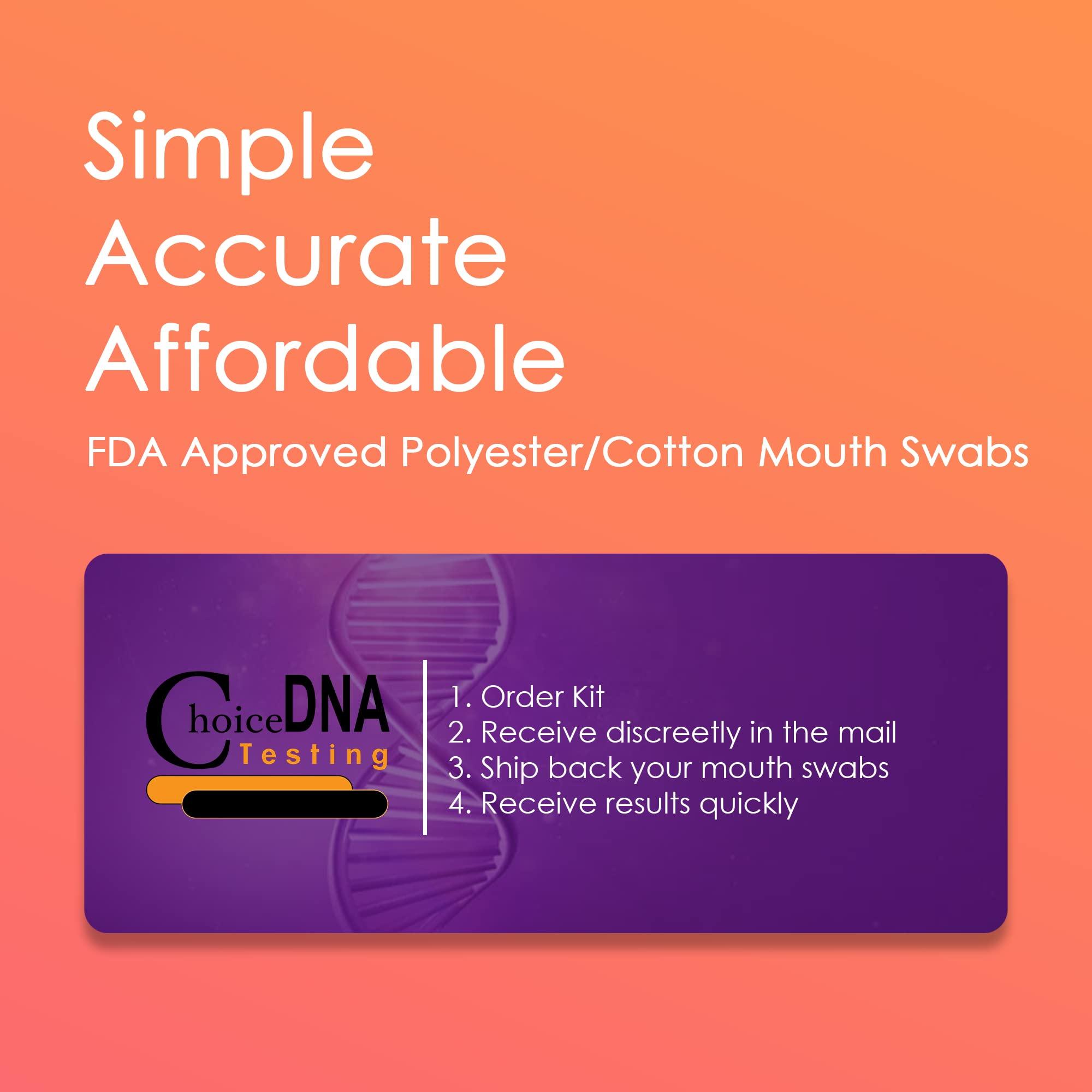 CHOICE DNA TESTING Infidelity Lab Based Male & Female DNA Detection - Includes Return Shipping to Lab (Male and Female DNA Detection)