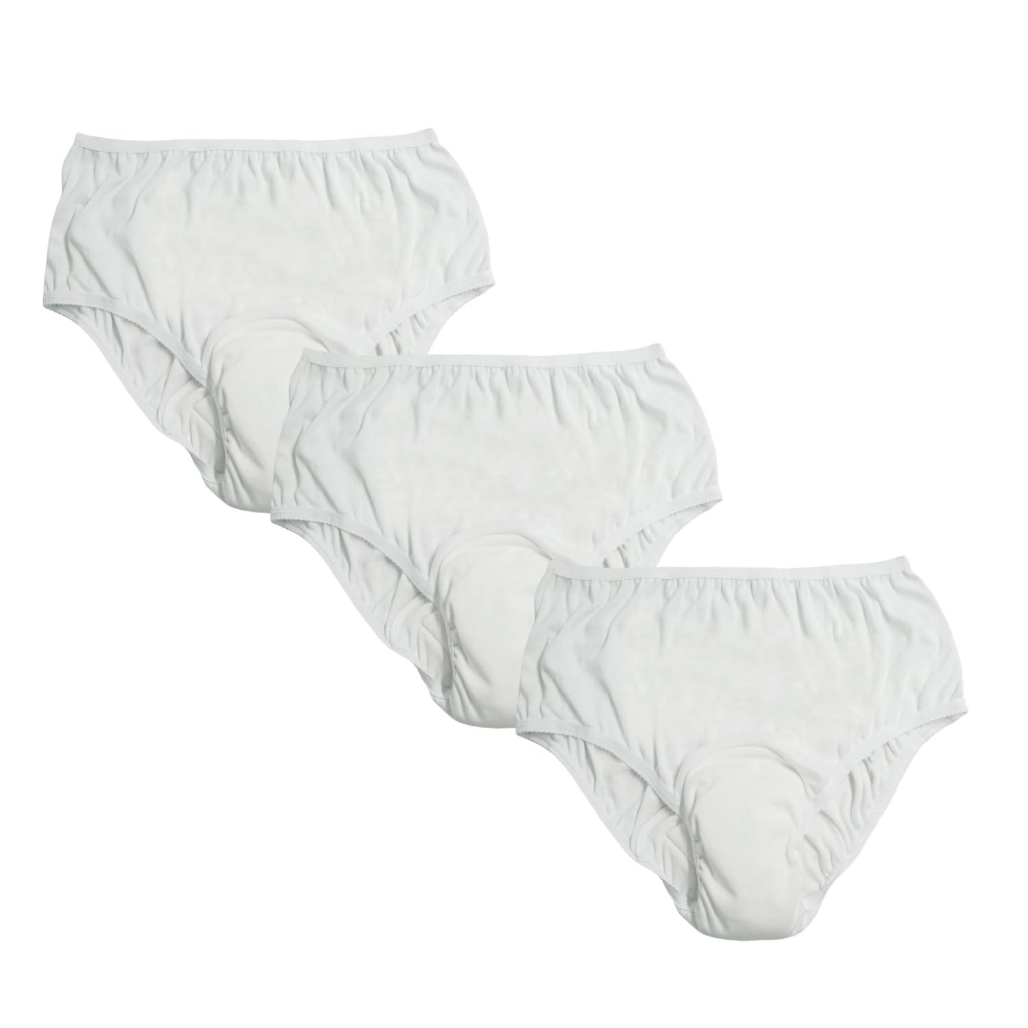 Lmaray Pull On Style Adult Cloth Diaper for Women, Reusable Nappy Washable Elderly Incontinence Care Protection Nappies Underwear for Women, Repeatedly Washing Leak-Proof Safety Pants (35-49 inch Waist)