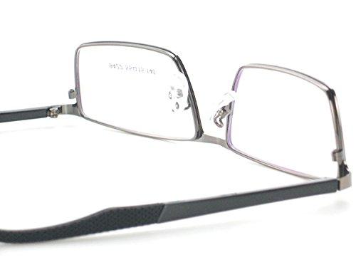 AISSUARVEY AISSUARVEY Men's Optical Eyewear Frame Reading Glasses Metal Classic Full Rim with Clear Lenses Y9422 (Brown)