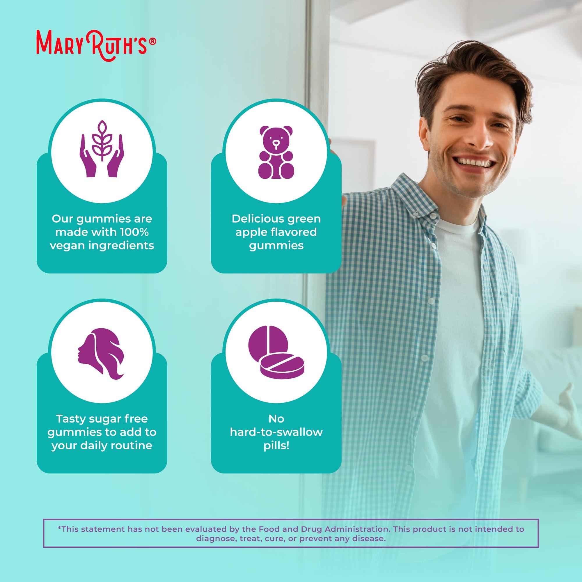 MaryRuth Organics MaryRuth Organics Gummies Sugar Free Made with Irish Sea Moss for Gut Health and Immune Support Formulated for Adults and Kids Ages 4+ Vegan Non-GMO Gluten Free | 60 Count