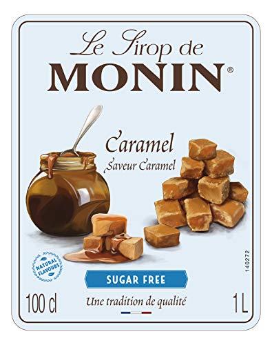 Mixes, Purees & Syrups Monin Premium Caramel Sugar Free Syrup, 1L