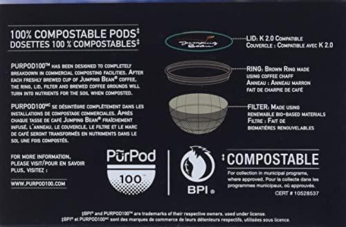 Jumping Bean Jumping Bean Lighthouse Light Roast Fairtrade Organic 100% Compostable Coffee Pods - 12ct