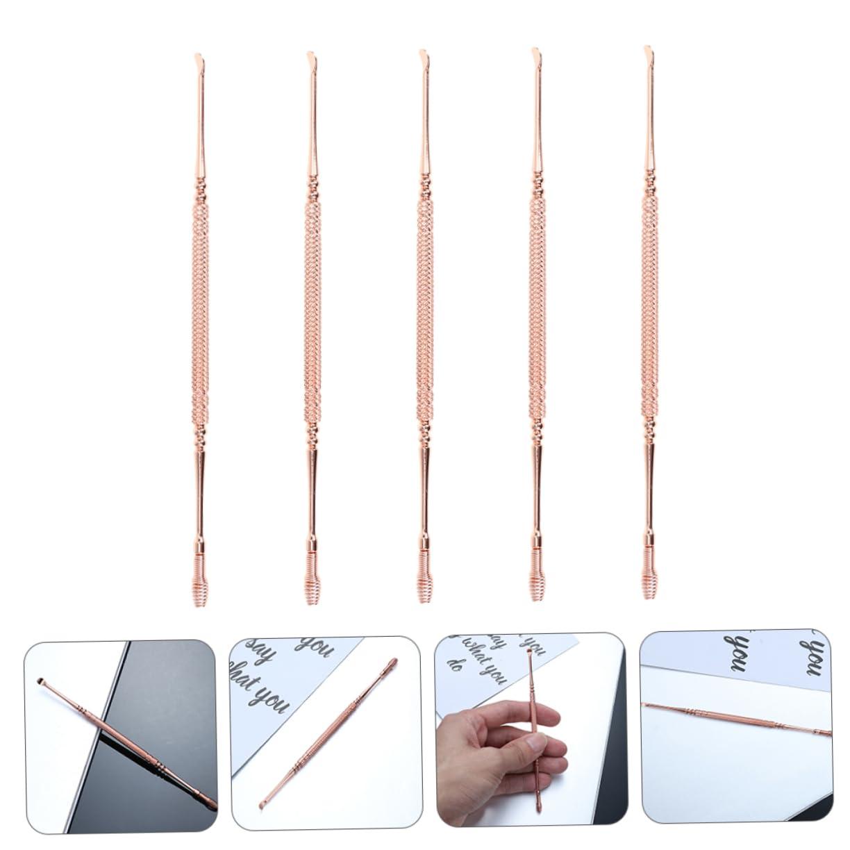 Healeved 5pcs Ear Spoon Earwax Removal Tool Ear Cleaner Ear Picking Spoon Earwax Spoon Ear Wax Removal Tool Clean Tool Home Earpick Ear Clean Accessory Wax Curette Earwax Cleaning Tool