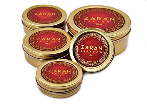 Zaran Saffron Zaran Saffron, Superior Saffron Threads (Super Negin) Premium grade Saffron Spice for Paella, Risotto, Tea's, and all Culinary Uses (4 Grams)