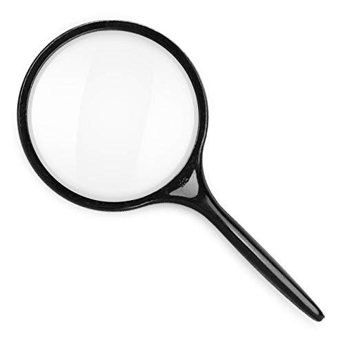 LUSTAR 10x Handheld Magnifying Glass Magnifier for Children and The Elderly for Reading Scientific Observation Daily Life