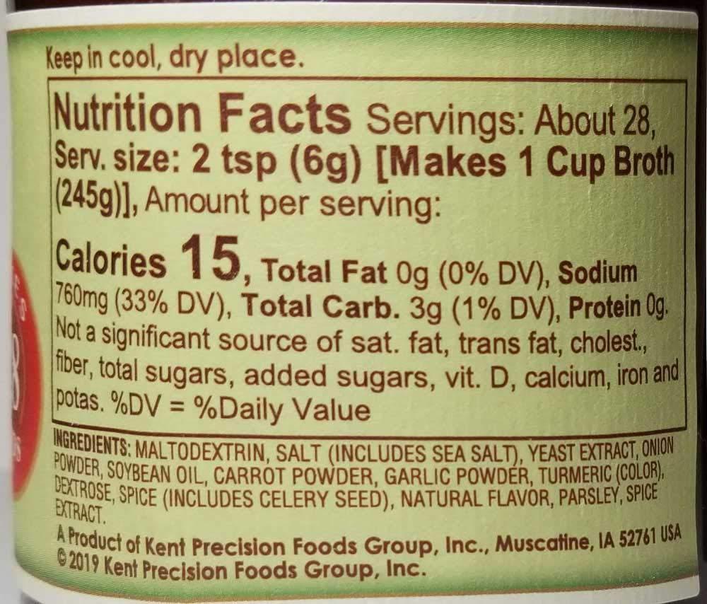 ORRINGTON FARMS Orrington Farms - Vegan Broth Seasoning Combo - Vegan Chicken, Vegan Beef, Vegan Ham, Vegan Vegetable, 6 oz. jars (4 Pack)