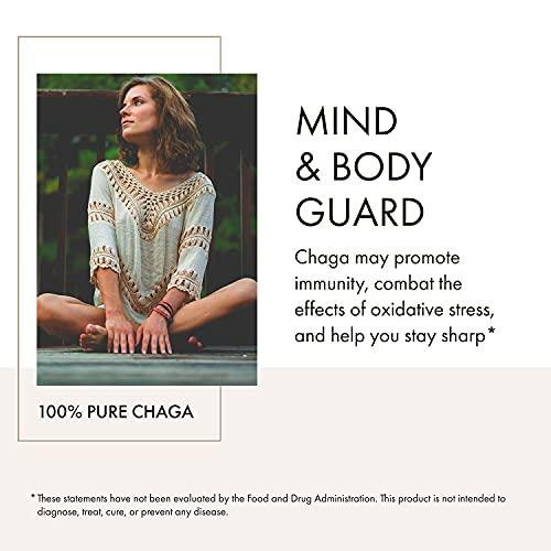 Anima Mundi Apothecary Anima Mundi Chaga Mushroom Powder - Organic Chaga Mushroom Powder - Immune System Support Supplement with Organic Chaga Extract Powder - Great for Tea, Coffee and More - Anima Mundi Supplements (5oz)