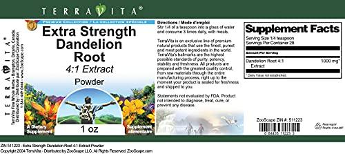 TerraVita Extra Strength Dandelion Root 4:1 Extract Powder (1 oz, ZIN: 511223)