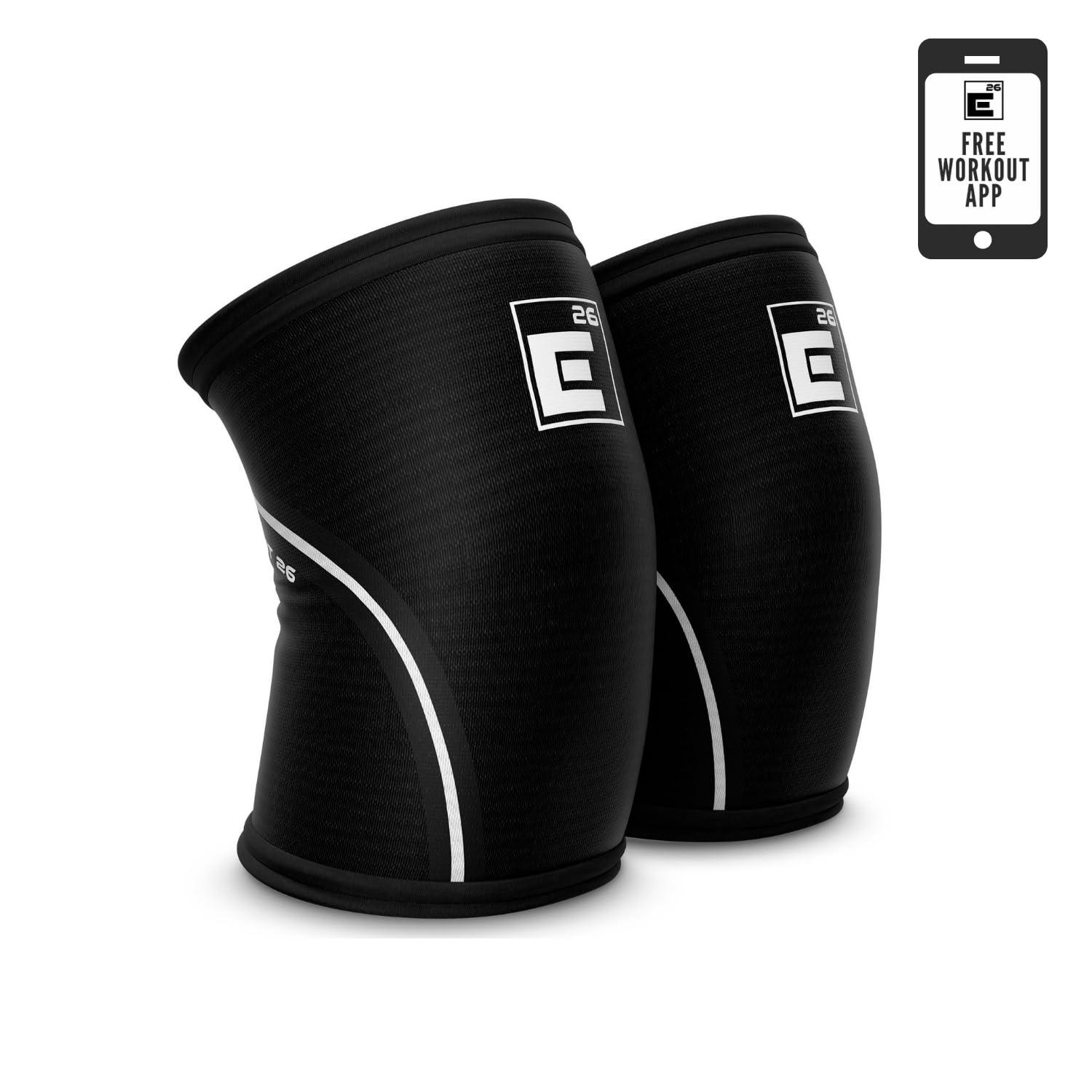 Element 26 Knee Sleeves for Weightlifting (Sold as a Pair) - 6mm Neoprene for Knee Compression, Mobility, and Warmth - Perfect for Functional Fitness, Squats, Deadlifts, Olympic Lifting (Extra Large)