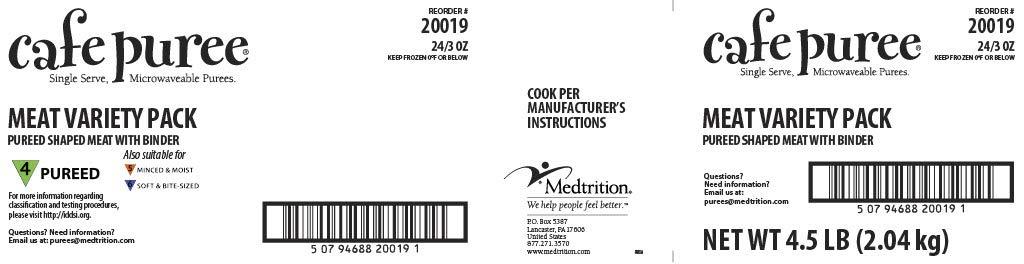 Medtrition Cafe Puree Meat Variety Pack 3 oz. (24 Count)