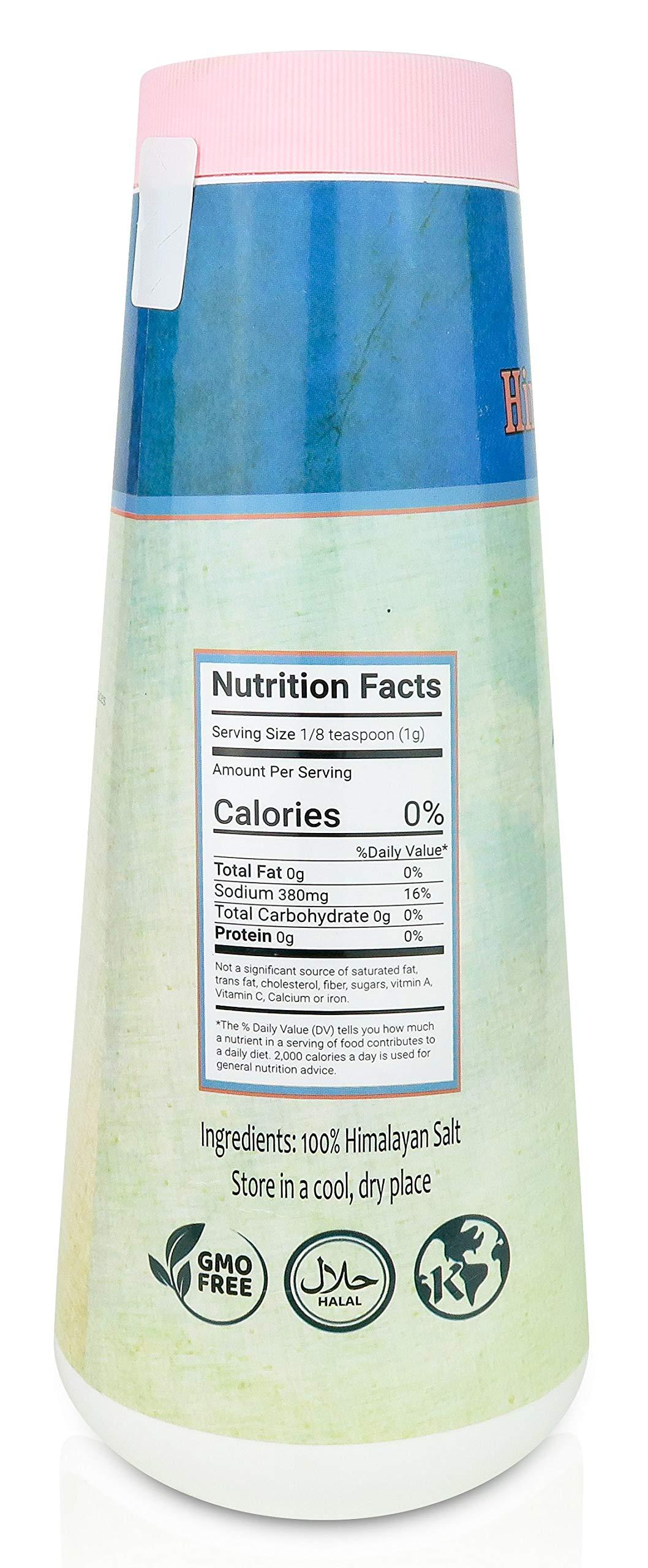 Himalayan Secrets Natural Pink Himalayan Cooking Salt - Kosher Certified Fine Grain Gourmet Salt in 26 oz Refillable Shaker - Heart Healthy Salt Packed with Minerals